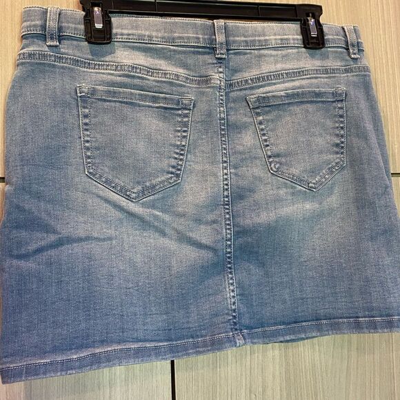Thereabouts Brand Denim Mini Skirt Size 16.5P Waist 33 - Picture 4 of 7